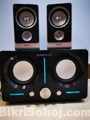 Sonic Gear Tatoo Duo 2 2.1 Channel Speaker System (NEW&#